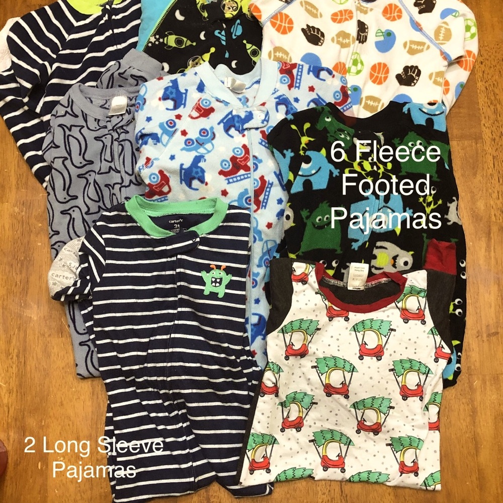 Boys 3T Pajama Lot